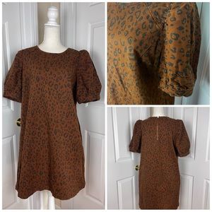 Denim Cheetah Print Dress
